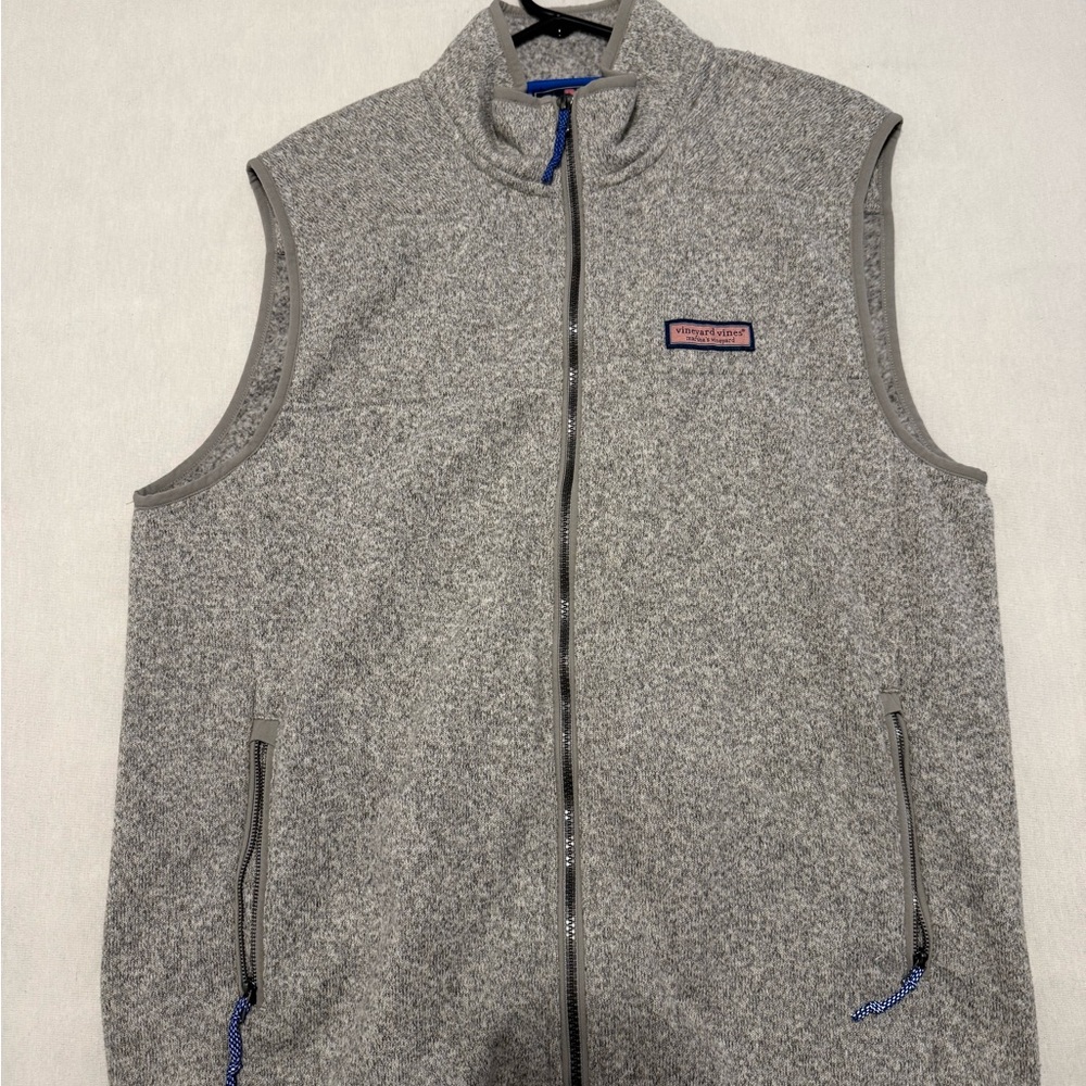 Vineyard Vines Gray Men's Fleece Vest